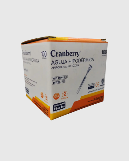 Aguja Hipodérmica 19G para Jeringa