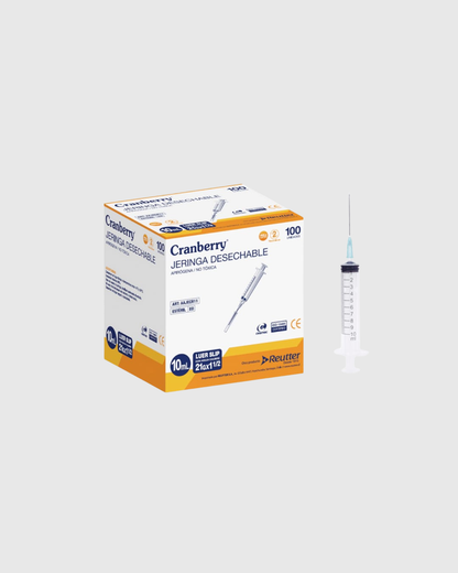 Jeringa Desechable 10 ml – Estéril y Lista Para Usar