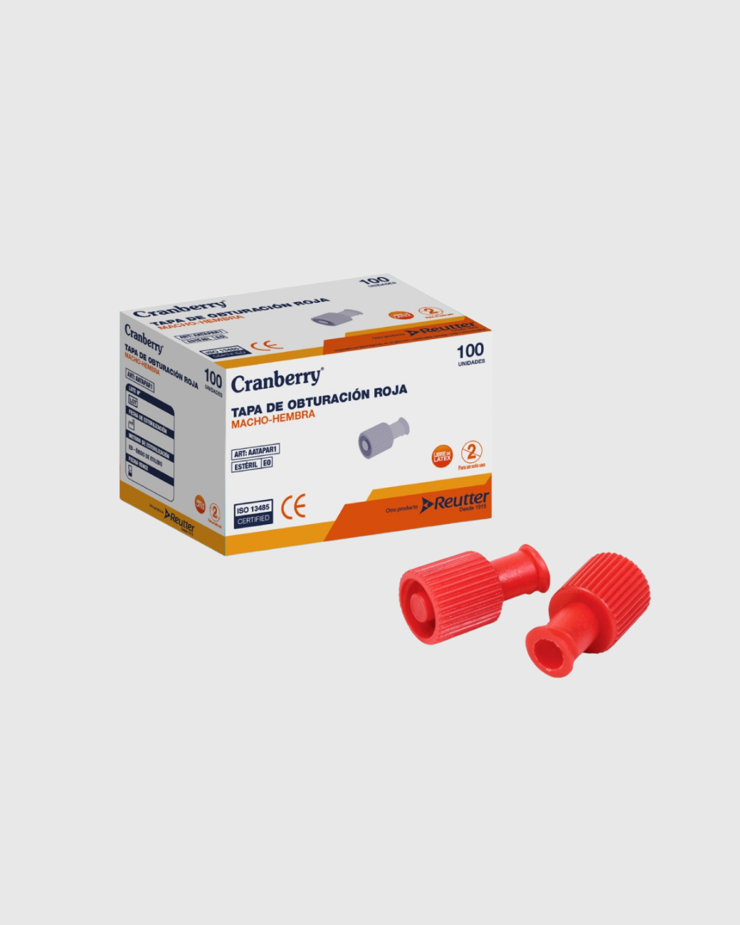 Tapa Roja para Jeringa – Protección y Sellado Seguro